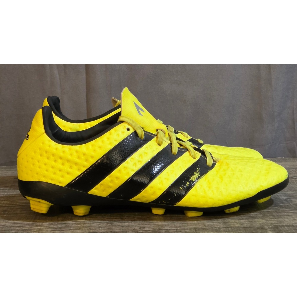 Adidas Ace 16.4 Soccer Cleats Youth Size 4.5 Yellow Black